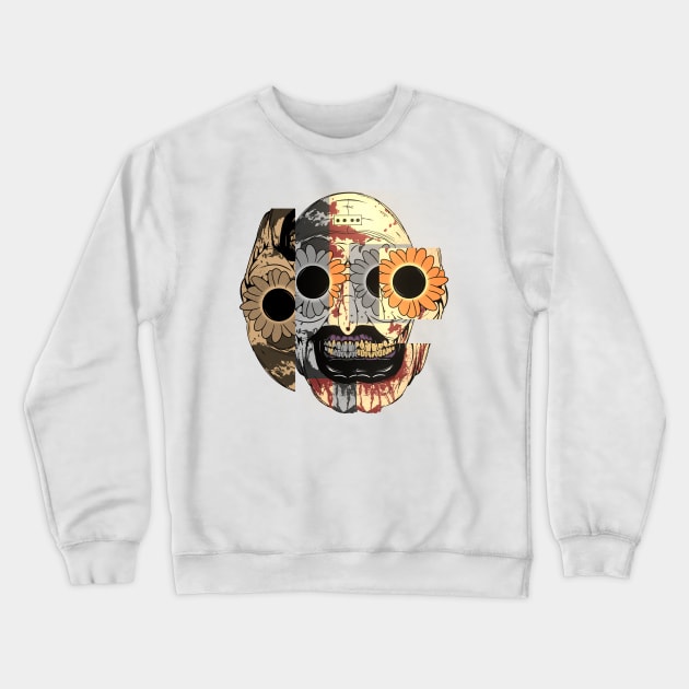 Art The Clown Puzzle Face Crewneck Sweatshirt by Veljam